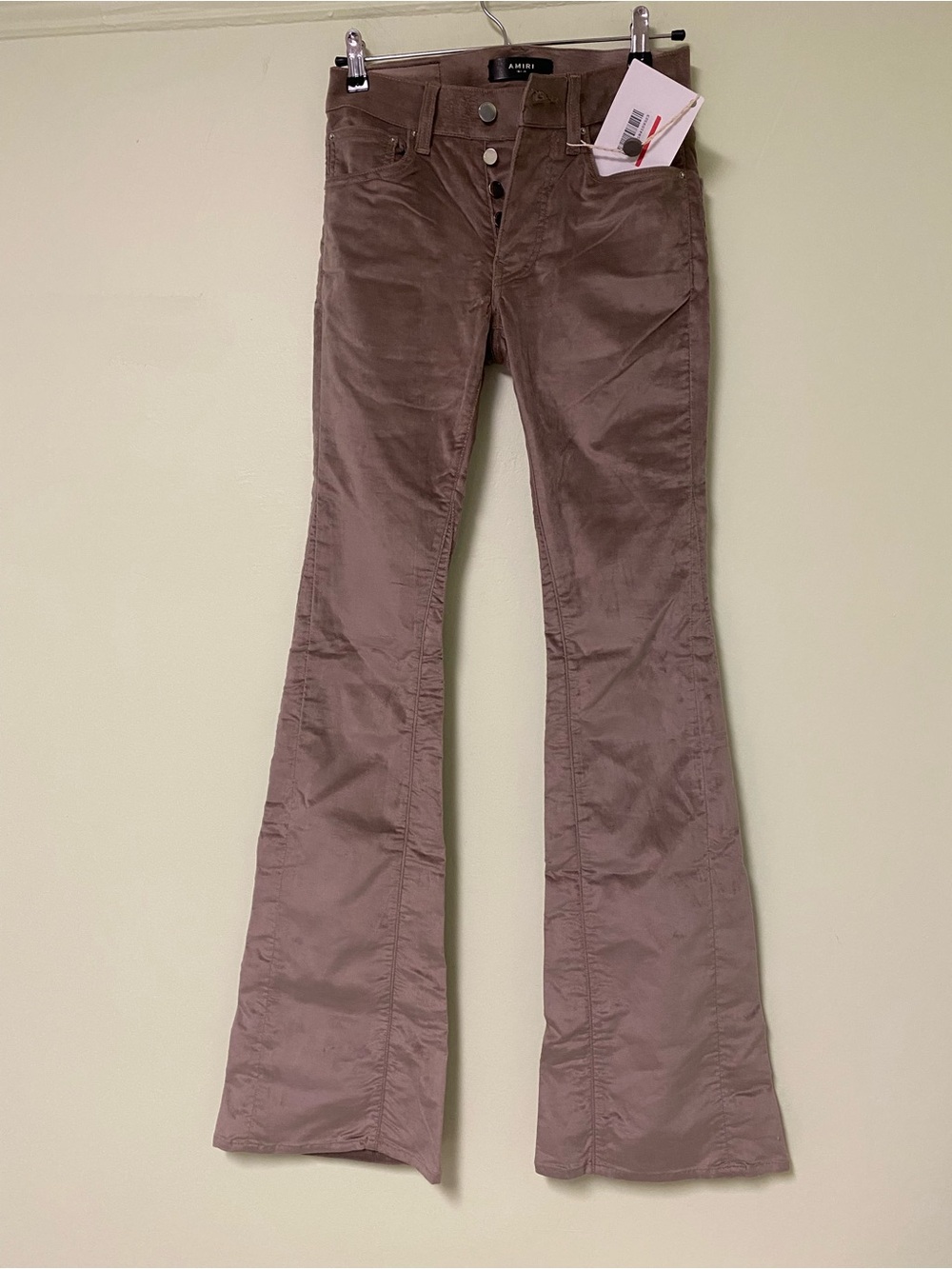 AMIRI Taupe Flared Corduroy Pants